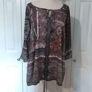 Christopher & Banks Petite XL Top with Bling